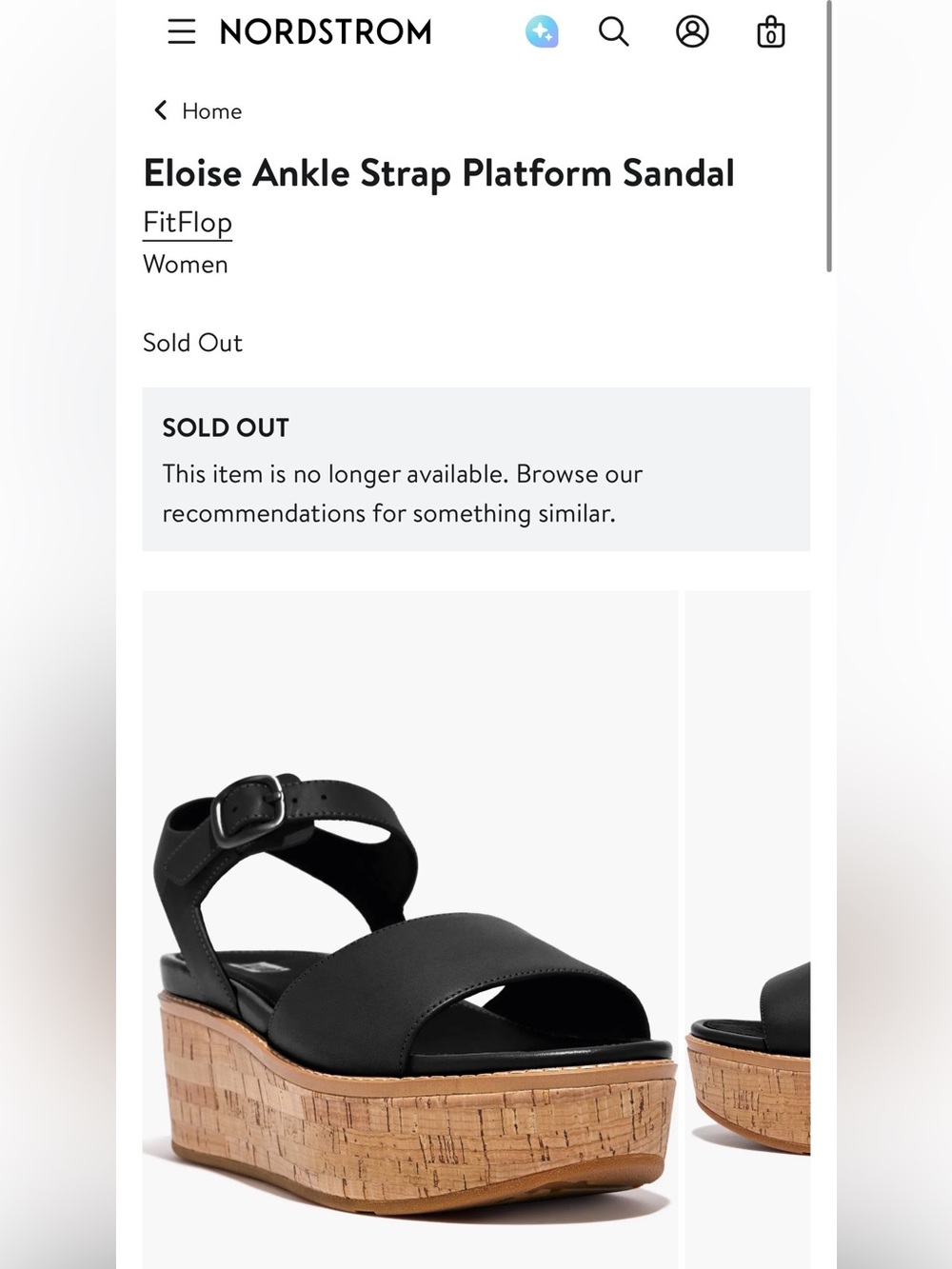 Fitflop NORDSTROM Eloise Ankle Strap Platform Sandal - Picture 2 of 7
